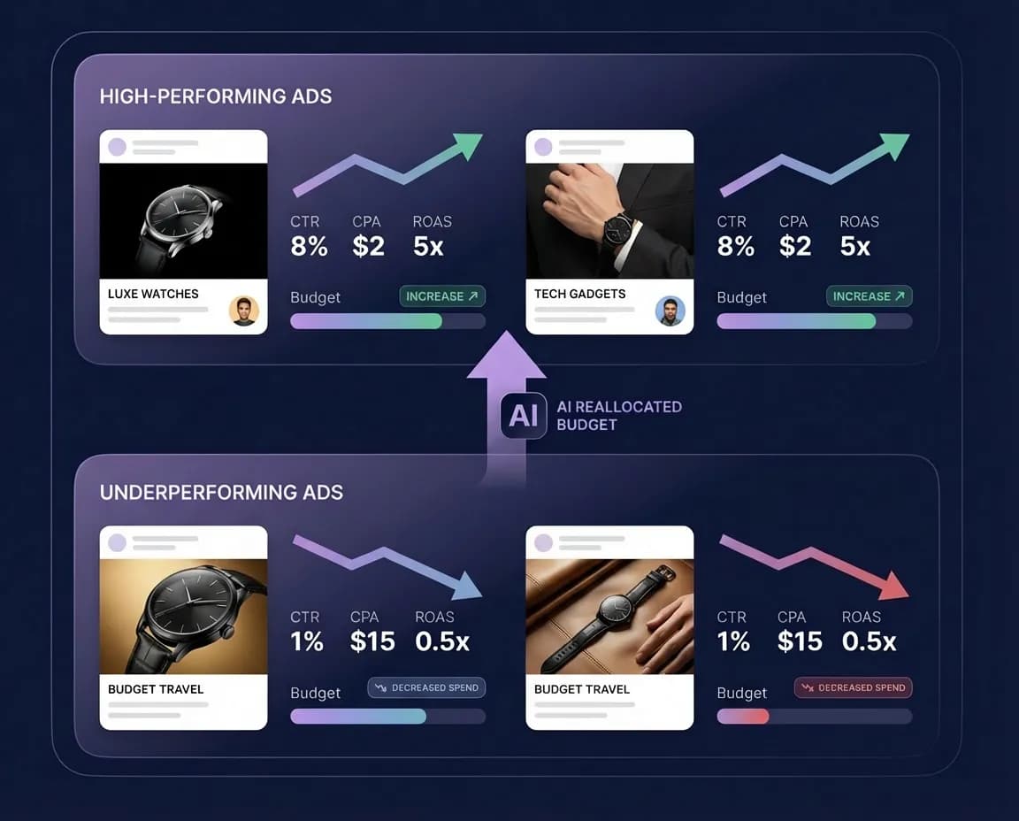 AI reallocates ad spend