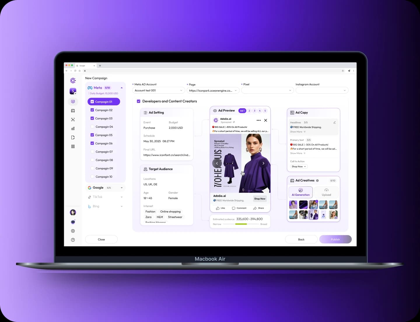 AdsGo AI Platform