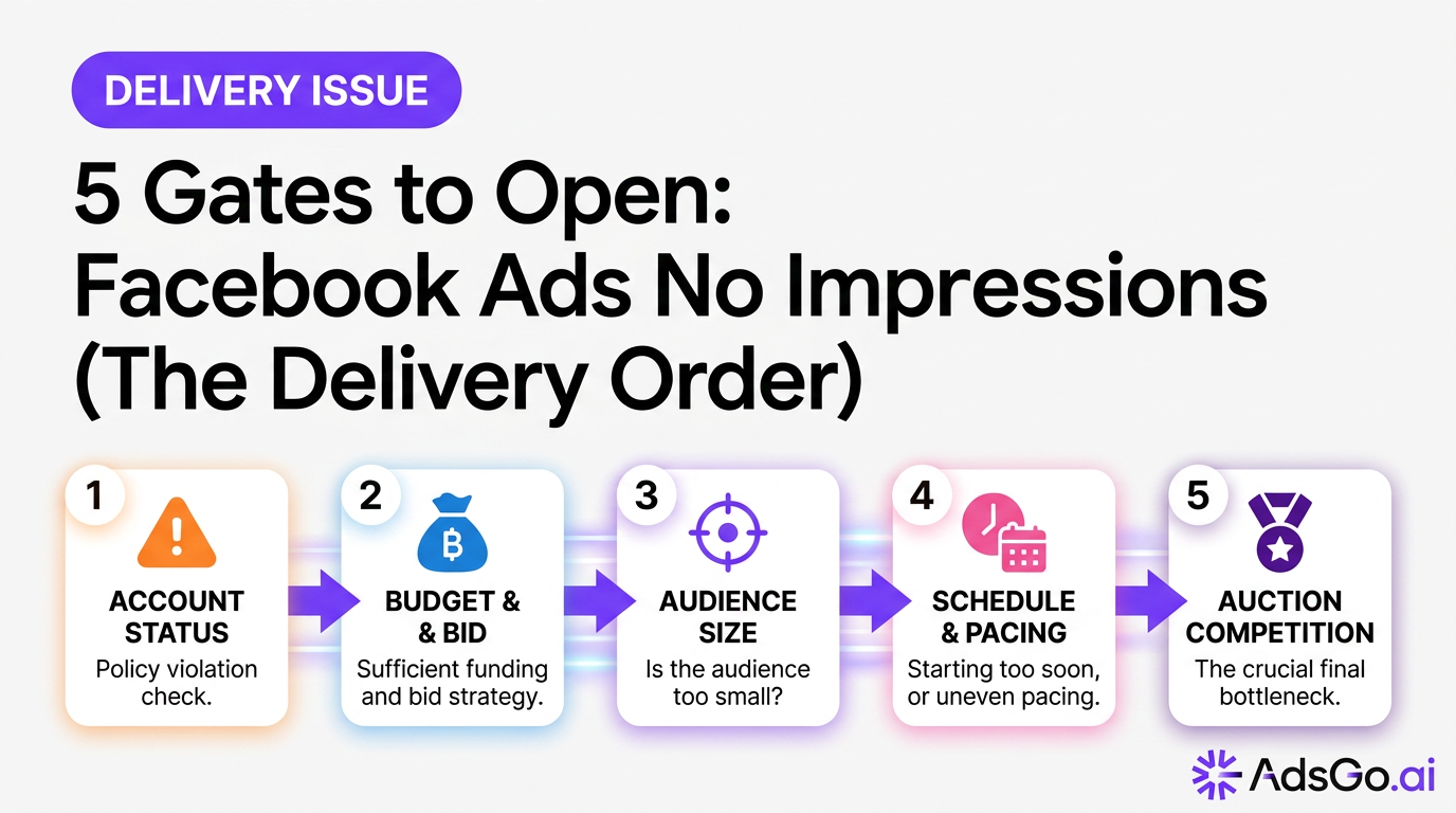 Facebook Ads No Impressions? Beginner Fix Guide (2026)