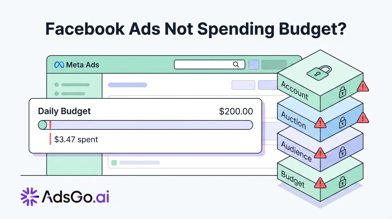 Facebook Ads Not Spending Budget? 4 Reasons Why + Fast Fix (2026 Guide)