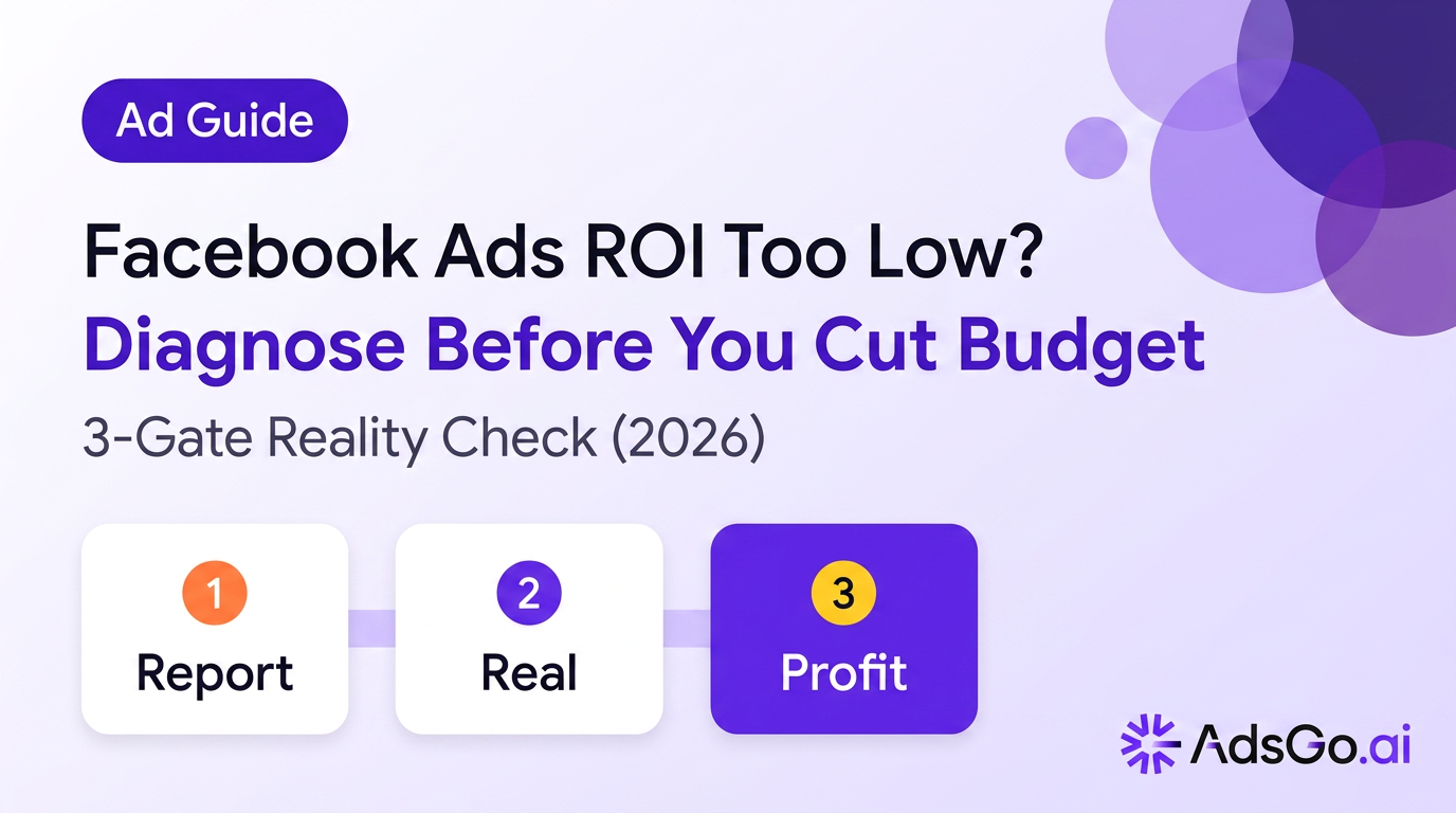 Facebook Ads ROI Too Low? Diagnose Before You Cut Budget (2026)