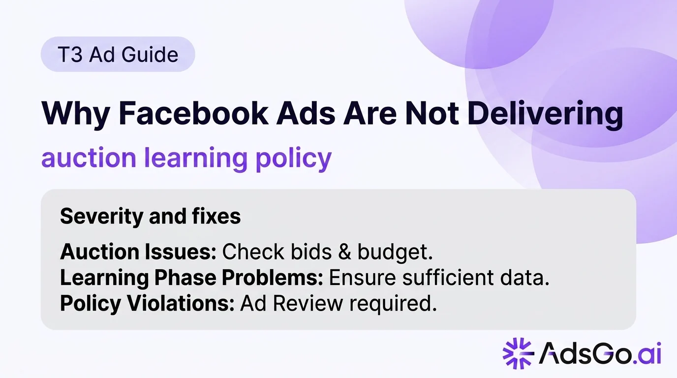 Why Facebook Ads Are Not Delivering (2026 Fix Guide)