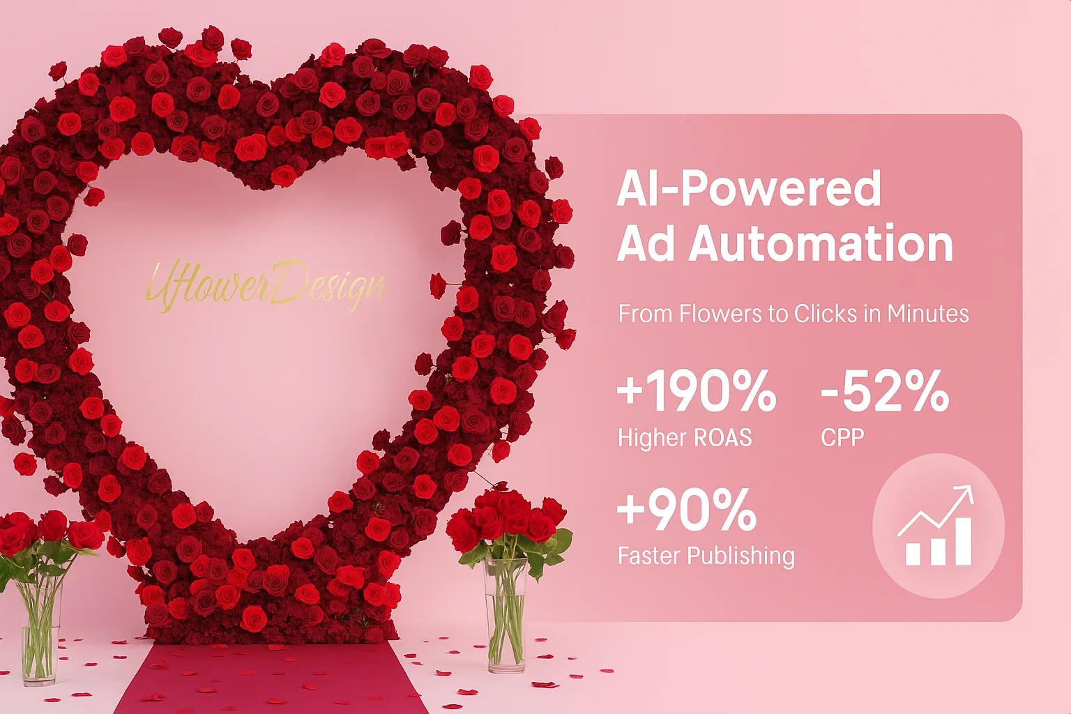 UFlower's performance results after implementing AdsGo AI