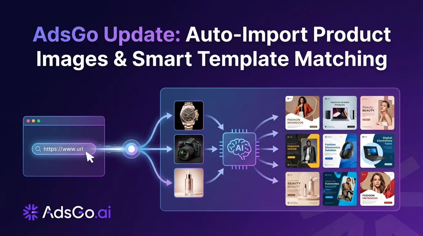 AdsGo Update: Auto-Import Images & Smart Templates